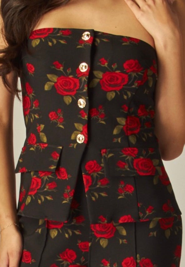 Strapless top