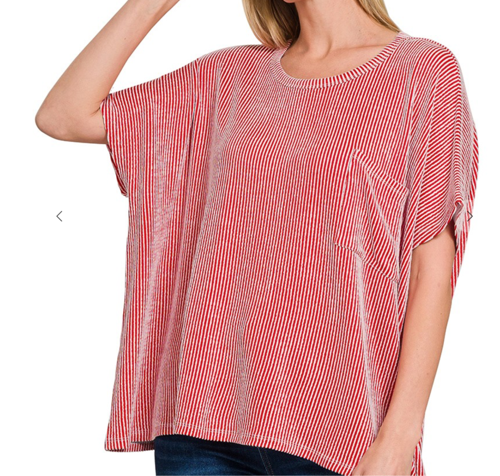 Blusa oversized de rayas